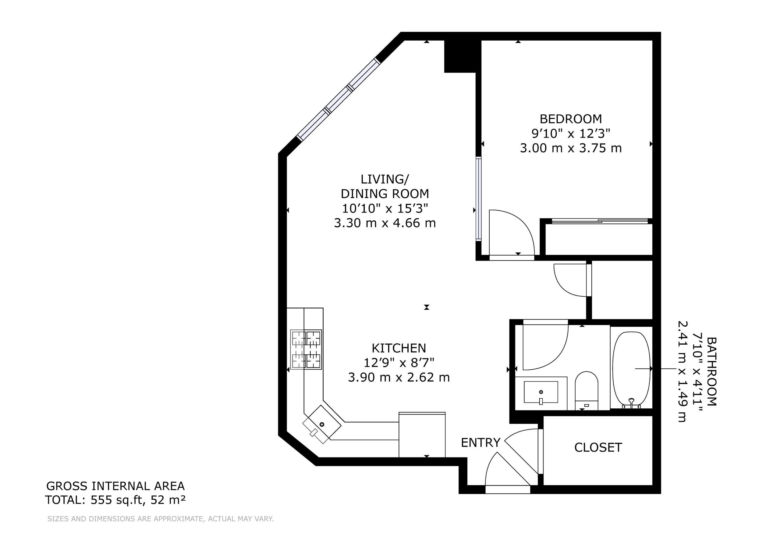 560 Front St W, Unit 1232, Toronto ON M5V 1B8, CA